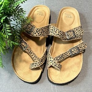 Cheetah strap sandals